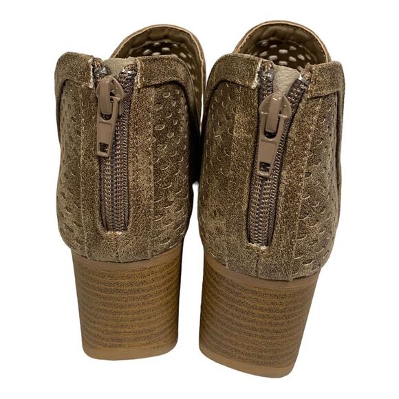 NEW in Box QUPID Core-27 Dk Taupe Mesh Ankle Booties 5.5 6 - Picture 5 of 6